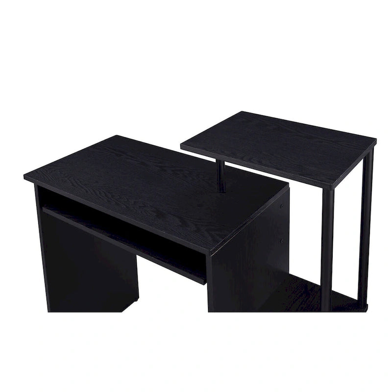 37   Bureau d'ordinateur noir