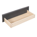 Lit de repos rembourré en lin gris avec 2 tiroirs de rangement, Cadre de lit de jour simple, Aucun sommier tapissier requis