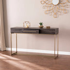 SEI Furniture Akela Table console transitionnelle en bois avec rangement