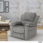 Fauteuil inclinable planeur en microfibre Celestina Bubba par Christopher Knight Home