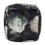 Pouf cubique en tissu à motif floral de taille moyenne traditionnel Reigle par Christopher Knight Home