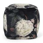 Pouf cubique en tissu à motif floral de taille moyenne traditionnel Reigle par Christopher Knight Home