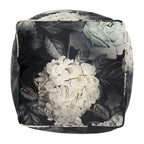 Pouf cubique en tissu à motif floral de taille moyenne traditionnel Reigle par Christopher Knight Home