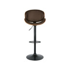 Tabouret de bar moderne et réglable Harley Signature Design by Ashley, marron et noir