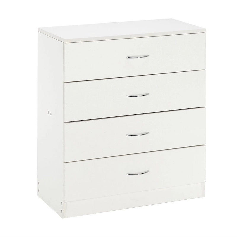 28   Commode moderne simple à 4 tiroirs Noir/Blanc