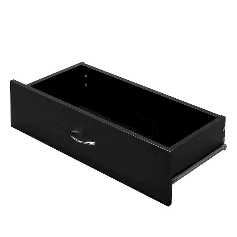 28   Commode moderne simple à 4 tiroirs Noir/Blanc