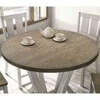 Table ronde Theile Ash Brown de 48 pouces de hauteur comptoir par Furniture of America