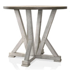 Table ronde Theile Ash Brown de 48 pouces de hauteur comptoir par Furniture of America