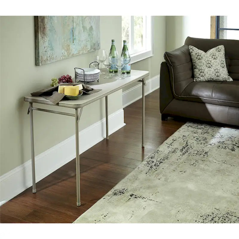 COSCO Table pliante en vinyle 20 x 48 po