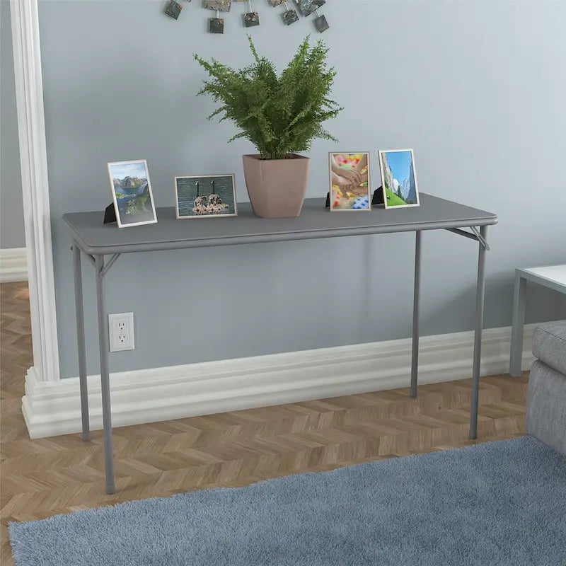 COSCO Table pliante en vinyle 20 x 48 po