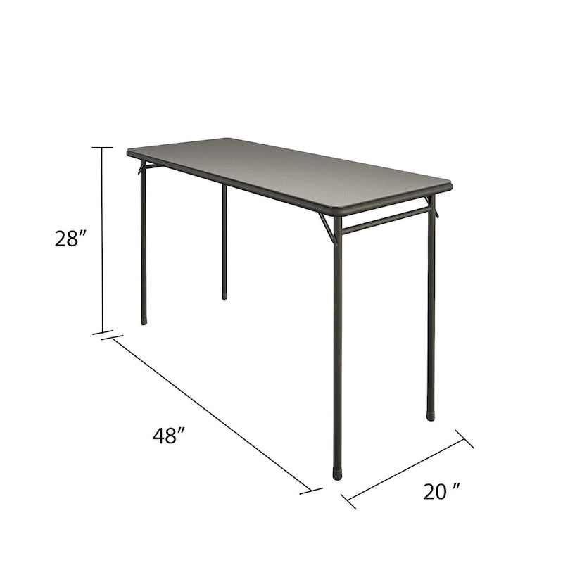 COSCO Table pliante en vinyle 20 x 48 po