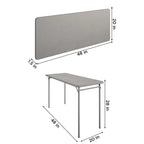 COSCO Table pliante en vinyle 20 x 48 po