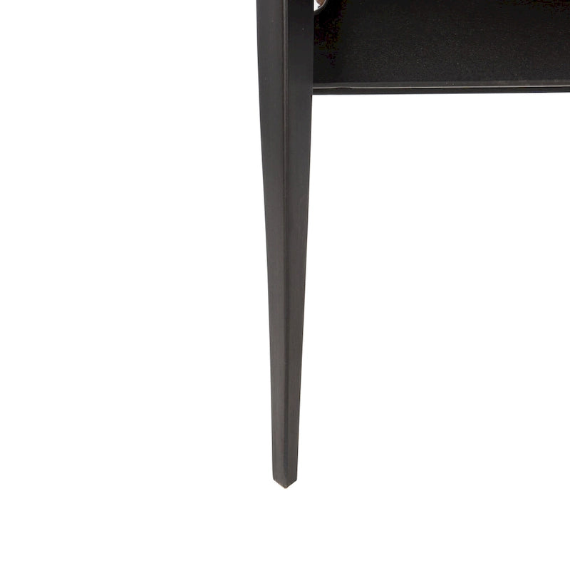 Chaise de safari en cuir Zenica SAFAVIEH Couture - 24,5 L x 30 P x 30 H - 25 L x 30 P x 30 H