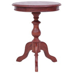 vidaXL Table d'appoint marron 19,7 x 19,7 x 25,6 cm Bois d'acajou massif
