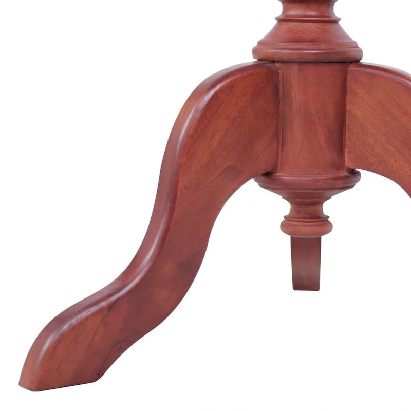 vidaXL Table d'appoint marron 19,7 x 19,7 x 25,6 cm Bois d'acajou massif