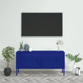 vidaXL Meuble TV, Commode, Console TV, Unité Média, Armoire en acier - 41.3 x 13.8 x 19.7