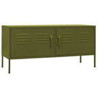 vidaXL Meuble TV, Commode, Console TV, Unité Média, Armoire en acier - 41.3 x 13.8 x 19.7