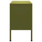 vidaXL Meuble TV, Commode, Console TV, Unité Média, Armoire en acier - 41.3 x 13.8 x 19.7