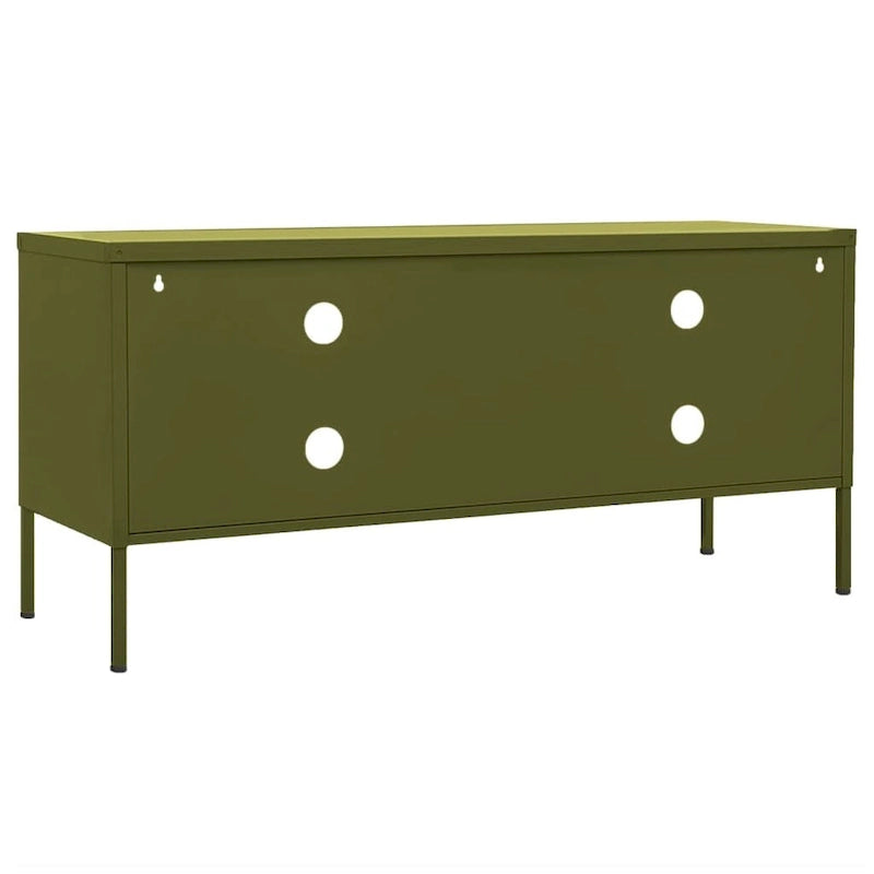 vidaXL Meuble TV, Commode, Console TV, Unité Média, Armoire en acier - 41.3 x 13.8 x 19.7