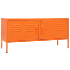vidaXL Meuble TV, Commode, Console TV, Unité Média, Armoire en acier - 41.3 x 13.8 x 19.7