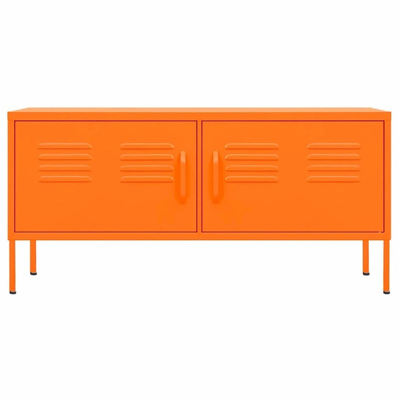 vidaXL Meuble TV, Commode, Console TV, Unité Média, Armoire en acier - 41.3 x 13.8 x 19.7
