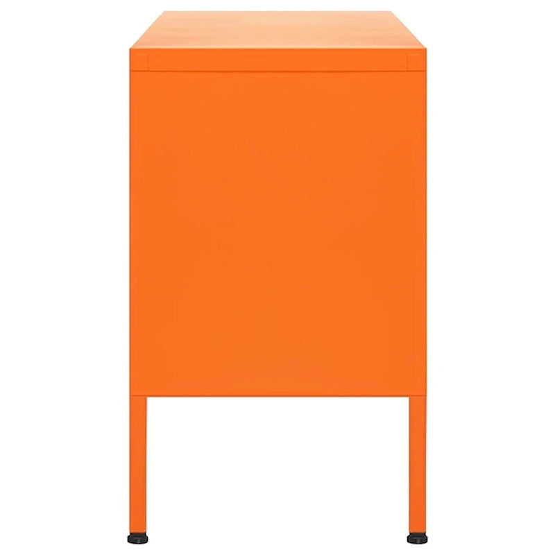 vidaXL Meuble TV, Commode, Console TV, Unité Média, Armoire en acier - 41.3 x 13.8 x 19.7