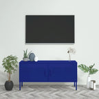 vidaXL Meuble TV, Commode, Console TV, Unité Média, Armoire en acier - 41.3 x 13.8 x 19.7