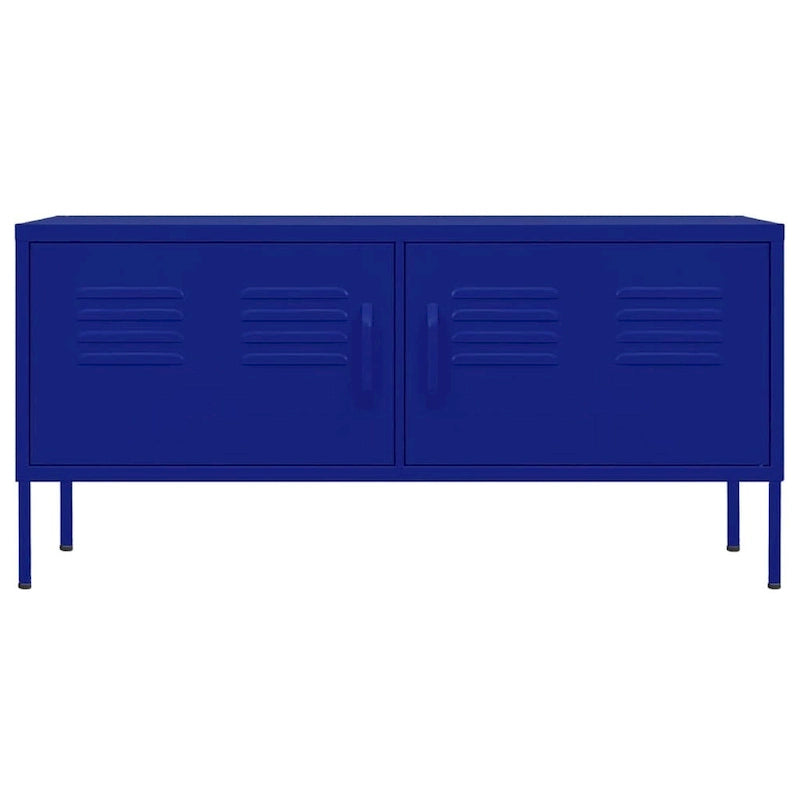 vidaXL Meuble TV, Commode, Console TV, Unité Média, Armoire en acier - 41.3 x 13.8 x 19.7