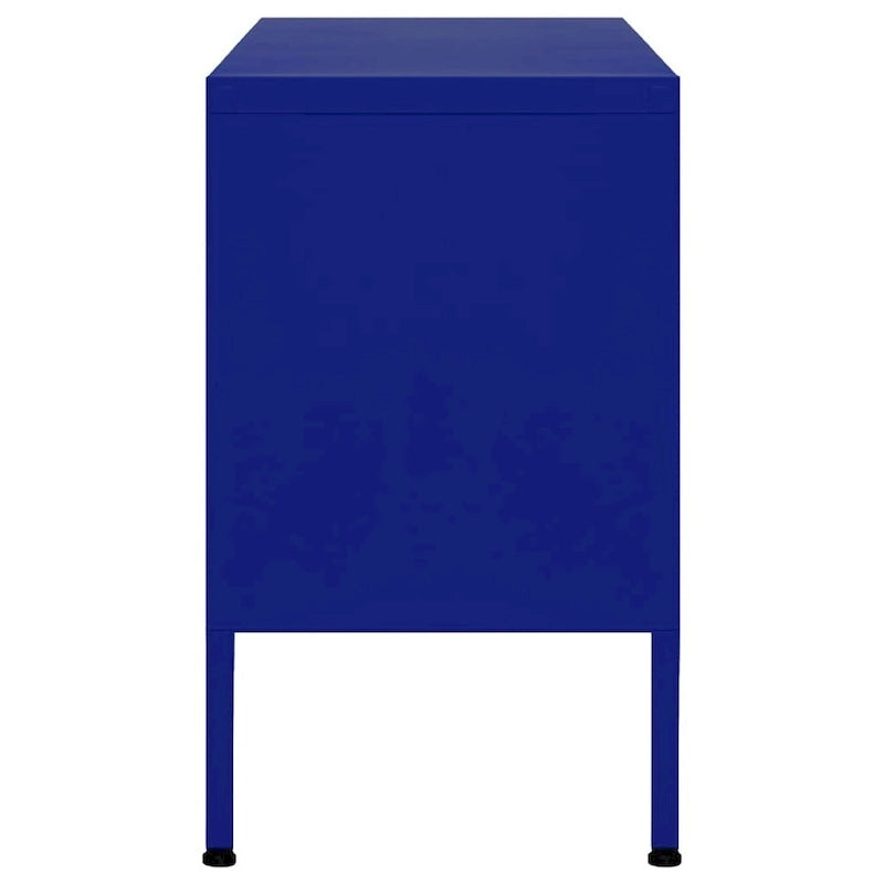 vidaXL Meuble TV, Commode, Console TV, Unité Média, Armoire en acier - 41.3 x 13.8 x 19.7