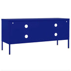 vidaXL Meuble TV, Commode, Console TV, Unité Média, Armoire en acier - 41.3 x 13.8 x 19.7