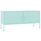 vidaXL Meuble TV, Commode, Console TV, Unité Média, Armoire en acier - 41.3 x 13.8 x 19.7