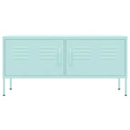 vidaXL Meuble TV, Commode, Console TV, Unité Média, Armoire en acier - 41.3 x 13.8 x 19.7
