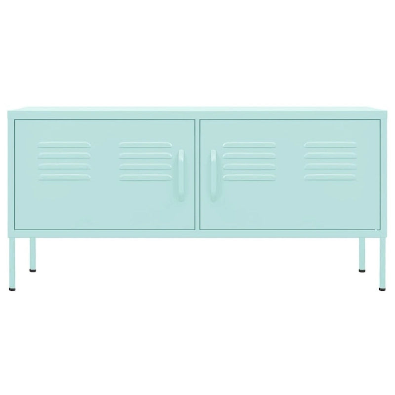 vidaXL Meuble TV, Commode, Console TV, Unité Média, Armoire en acier - 41.3 x 13.8 x 19.7