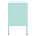 vidaXL Meuble TV, Commode, Console TV, Unité Média, Armoire en acier - 41.3 x 13.8 x 19.7