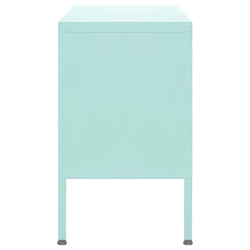 vidaXL Meuble TV, Commode, Console TV, Unité Média, Armoire en acier - 41.3 x 13.8 x 19.7