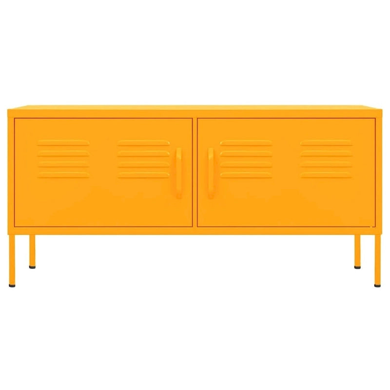 vidaXL Meuble TV, Commode, Console TV, Unité Média, Armoire en acier - 41.3 x 13.8 x 19.7