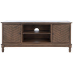 Meuble TV média de rangement 2 portes 2 étagères SAFAVIEH Echo - 47,3 L x 15,8 P x 20 H - 47x16x20