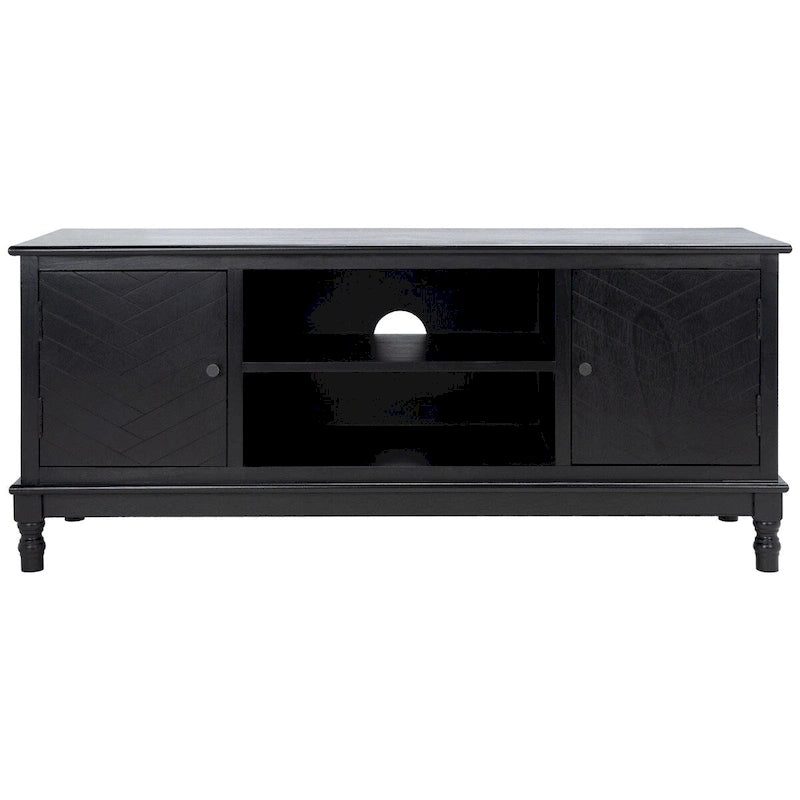 Meuble TV média de rangement 2 portes 2 étagères SAFAVIEH Echo - 47,3 L x 15,8 P x 20 H - 47x16x20