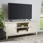 SAFAVIEH Echo 2-Door 2-Shelf Storage TV Media Stand - 47.3   W x 15.8   L x 20   H - 47Wx16Dx20H