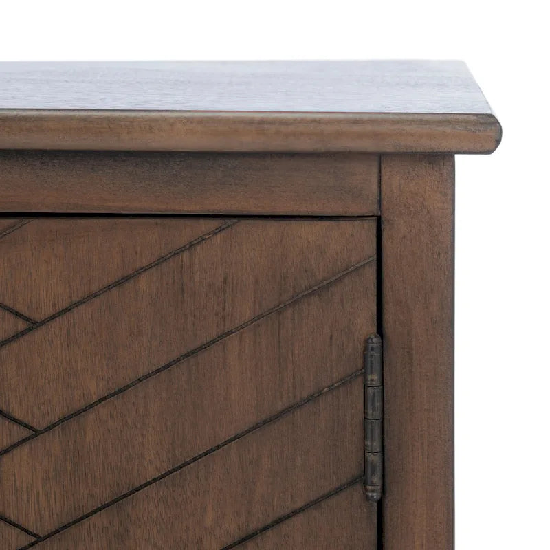Meuble TV média de rangement 2 portes 2 étagères SAFAVIEH Echo - 47,3 L x 15,8 P x 20 H - 47x16x20