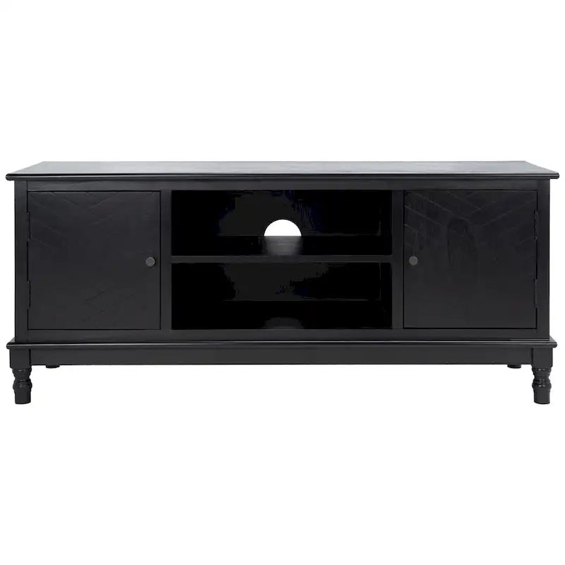 Meuble TV média de rangement 2 portes 2 étagères SAFAVIEH Echo - 47,3 L x 15,8 P x 20 H - 47x16x20
