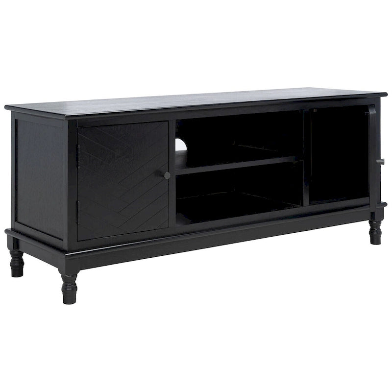Meuble TV média de rangement 2 portes 2 étagères SAFAVIEH Echo - 47,3 L x 15,8 P x 20 H - 47x16x20