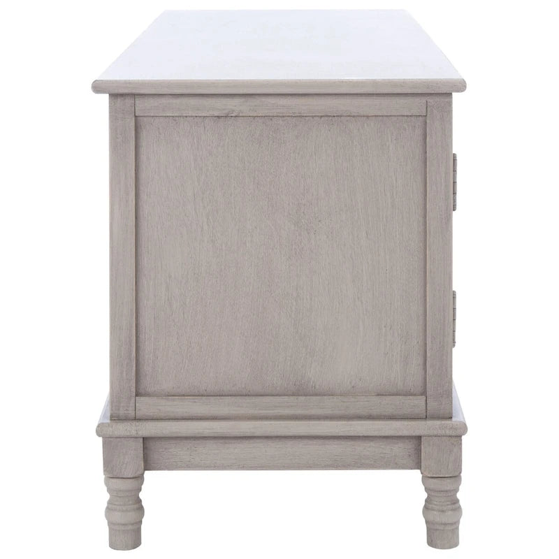 Meuble TV média de rangement 2 portes 2 étagères SAFAVIEH Echo - 47,3 L x 15,8 P x 20 H - 47x16x20