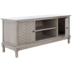Meuble TV média de rangement 2 portes 2 étagères SAFAVIEH Echo - 47,3 L x 15,8 P x 20 H - 47x16x20