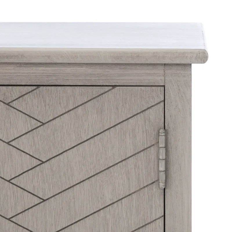 Meuble TV média de rangement 2 portes 2 étagères SAFAVIEH Echo - 47,3 L x 15,8 P x 20 H - 47x16x20