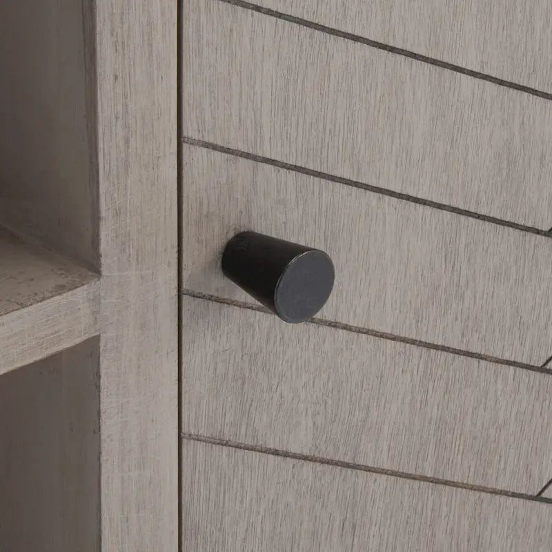 Meuble TV média de rangement 2 portes 2 étagères SAFAVIEH Echo - 47,3 L x 15,8 P x 20 H - 47x16x20