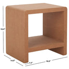 Table d'appoint Liivia Cork de SAFAVIEH Couture - 18 L x 14 P x 18 H - 18Lx14Px18H
