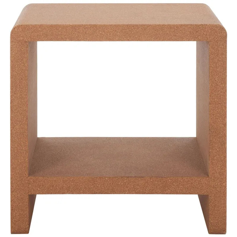 Table d'appoint Liivia Cork de SAFAVIEH Couture - 18 L x 14 P x 18 H - 18Lx14Px18H