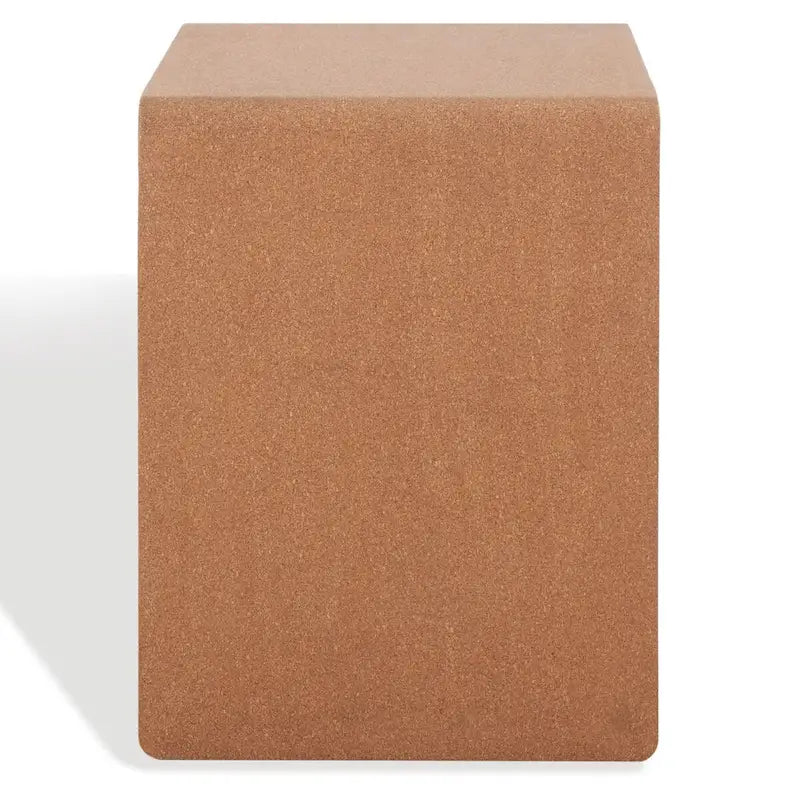 Table d'appoint Liivia Cork de SAFAVIEH Couture - 18 L x 14 P x 18 H - 18Lx14Px18H