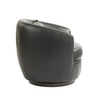 Fauteuil pivotant rembourré avec rangement, chaise d'appoint moderne pour salon, chambre, bureau, espaces de lecture - PU